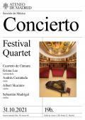 Cuarteto de Cámara. Festival Quartet. Grima Lee, violonchelo. Samuel Palomino, viola. Albert Skuratov, violin. Sebastián Madrigal, violin