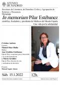 Homenaje In memoriam Pilar Estébanez