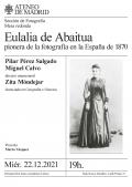 Mesa redonda Eulalia de Abaitua, pionera de la fotografía en la España de 1870