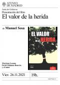 Presentación de El Valor de la Herida, de Manuel Sosa