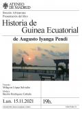 Presentación del libro de Historia de Guinea Ecuatorial, autor Augusto Iyanga Pendi