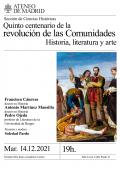 Quinto centenario de la revolución de las Comunidades. Historia, literatura y arte