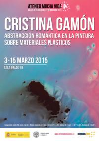 Abstracción romántica en la pintura sobre materiales plásticos. Exposición de Cristina Gamón