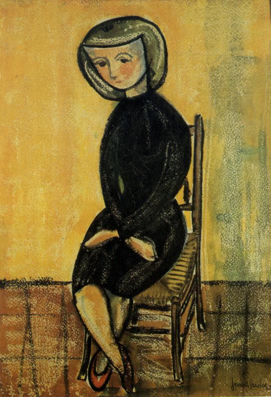Mujer sentada, por José Luis Sánchez