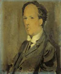 Retrato de Antonio Machado por Álvaro Delgado. 
