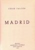 Presentación de la nueva edición del libro "Madrid (1938)", de César Falcón