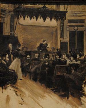 Lecciones impartidas por Doña Emilia Pardo Bazán a finales del siglo XIX en la Escuela de Estudios Superiores del Ateneo madrileño