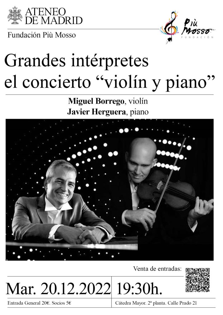 Grandes Intérpretes El Concierto “violín Y Piano” Ateneo Madrid 8807