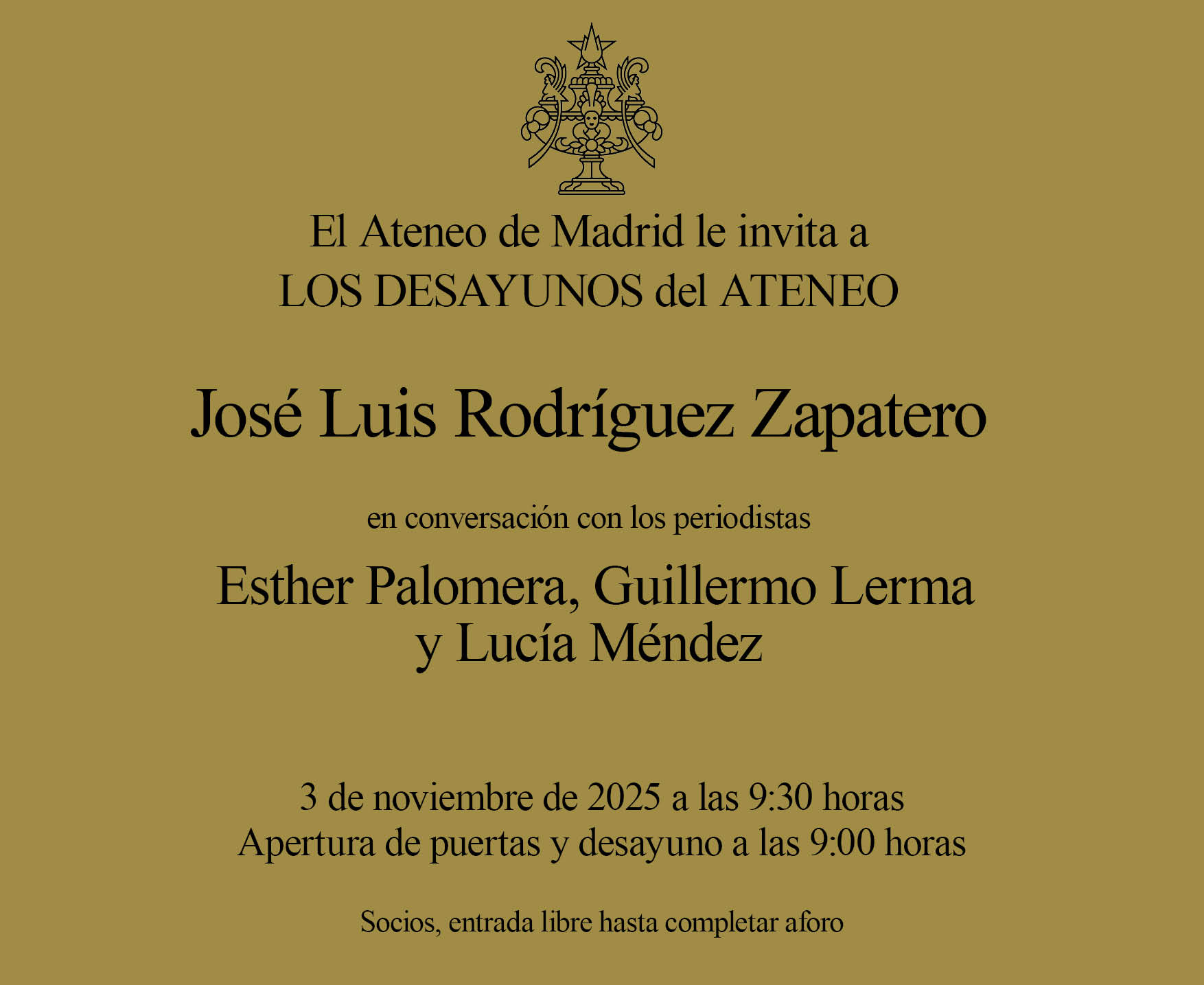 03.11.2025 Zapatero invitación