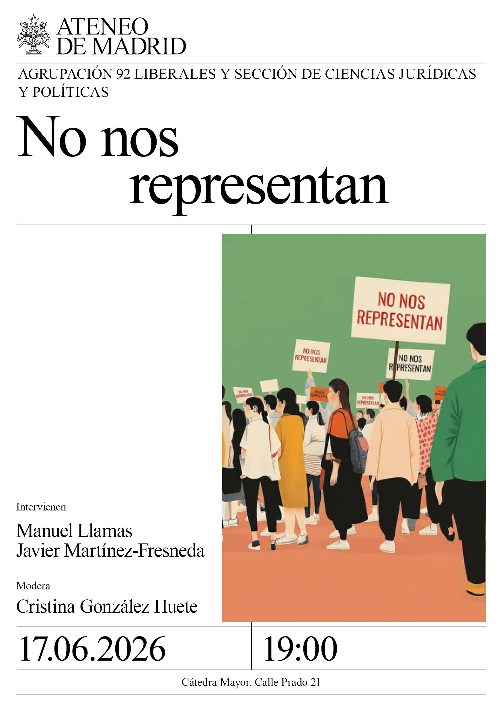 No nos representan