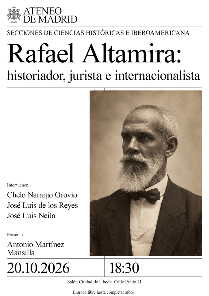 Rafael Altamira: historiador, jurista e internacionalista
