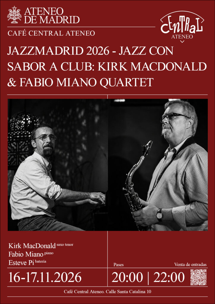 JAZZMADRID 2026 – JAZZ CON SABOR A CLUB: KIRK MACDONALD & FABIO MIANO QUARTET
