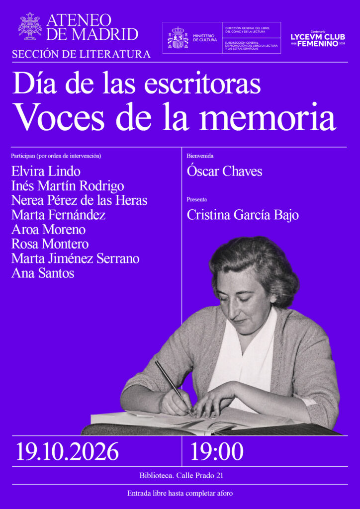 Día de las escritoras. Voces de la memoria