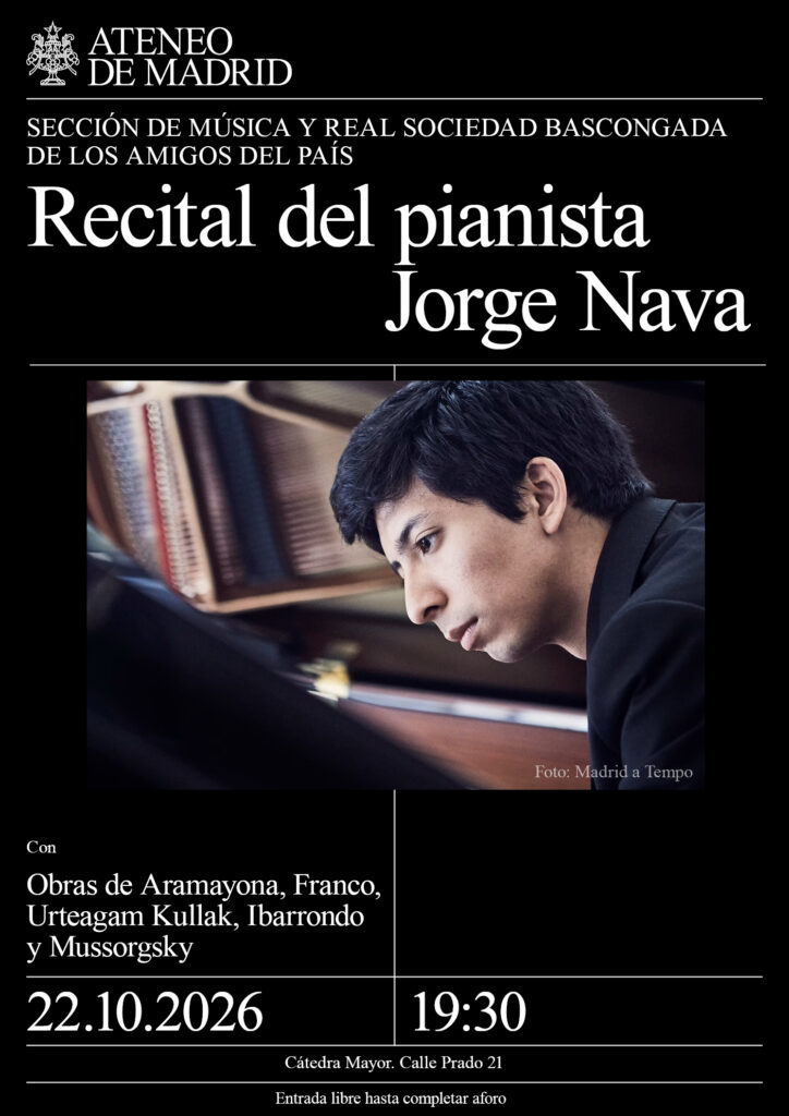 Recital del pianista Jorge Nava