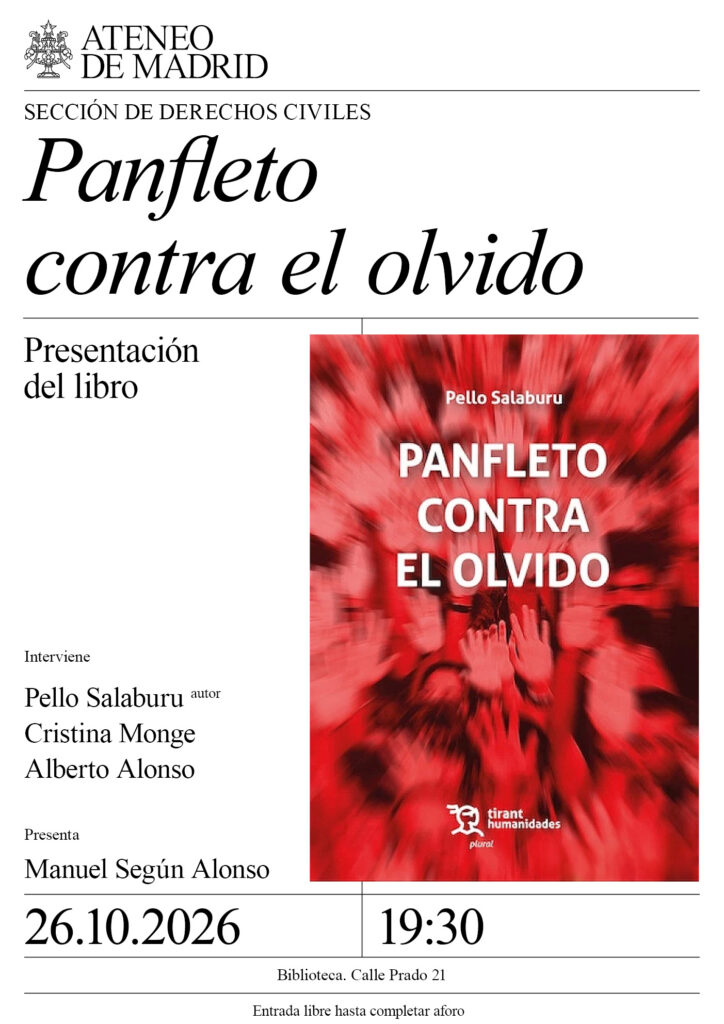 «Panfleto contra el olvido»