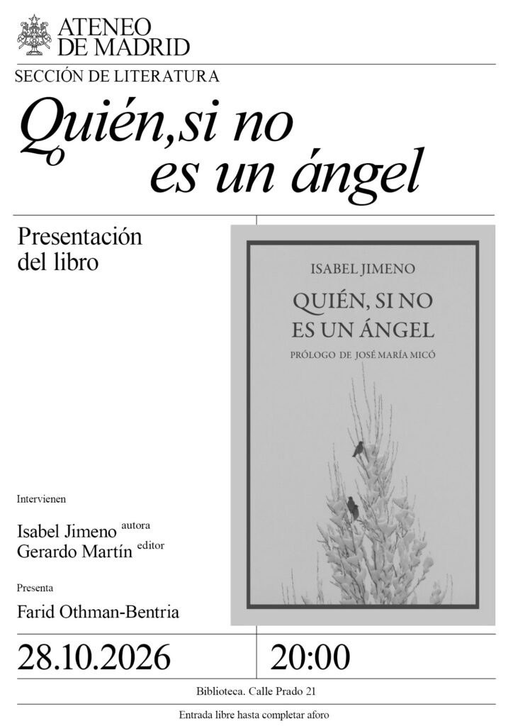 Quién, si no es un ángel
