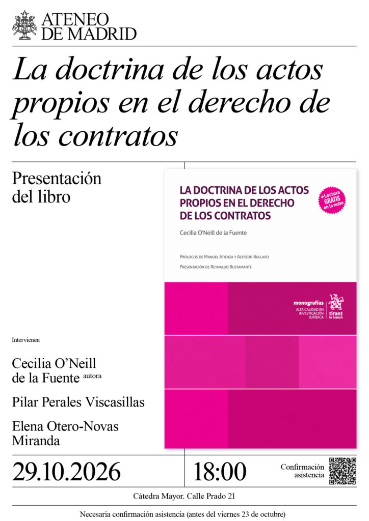 La doctrina de los actos propios en el derecho de los contratos