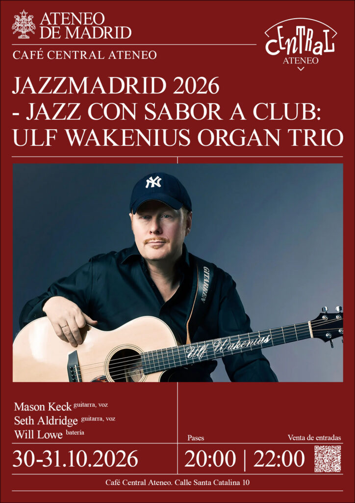 JAZZMADRID 2026 – JAZZ CON SABOR A CLUB: ULF WAKENIUS ORGAN TRIO